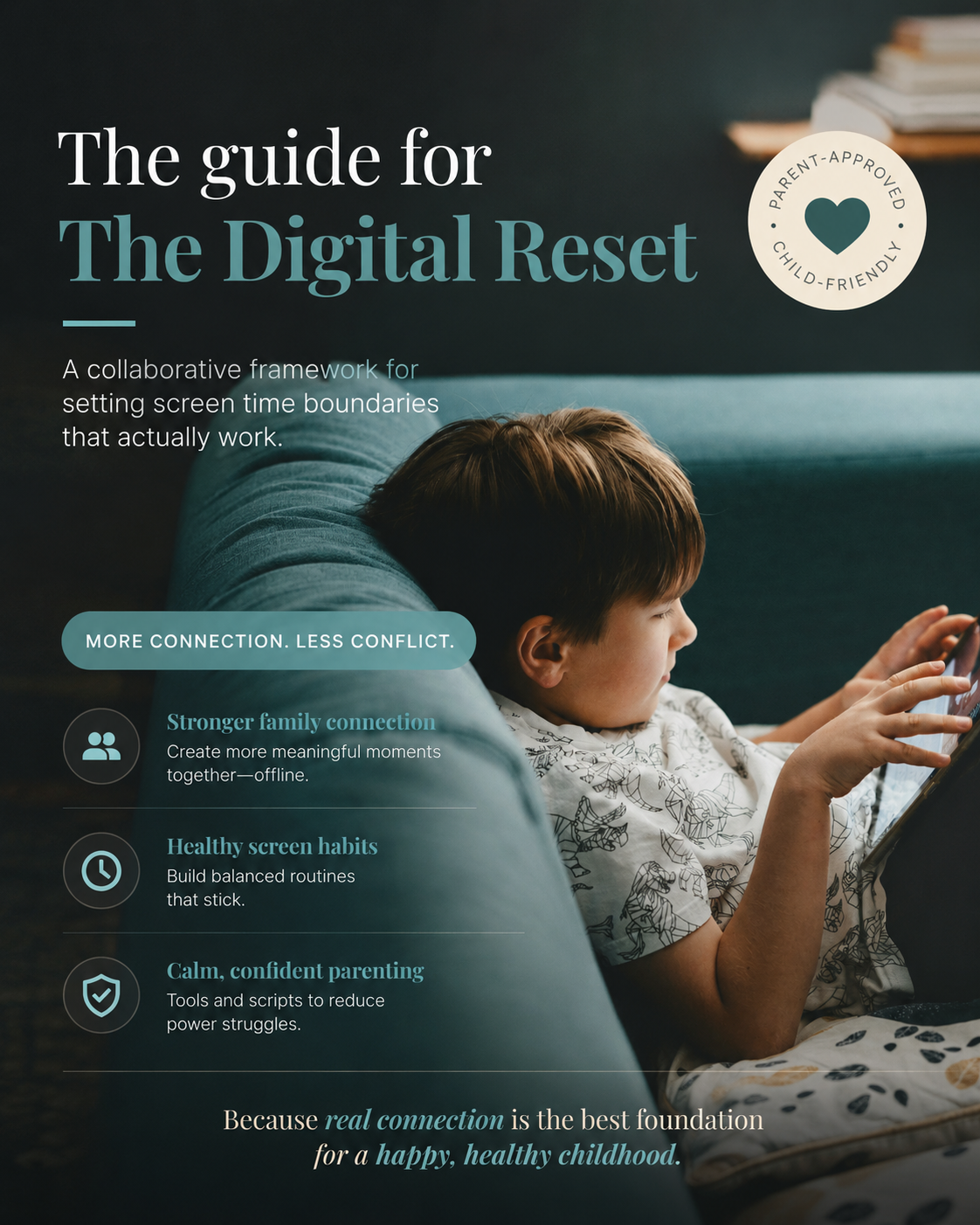 The Digital Reset: The Fill-In-The-Blanks Family Tech Agreement That Ends Screen Battles in 14 Days (Without Bans, Bribes or Meltdowns)